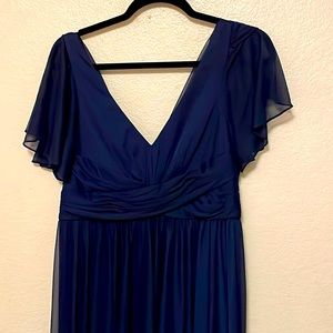Maternity formal Davids bridal navy blue dress